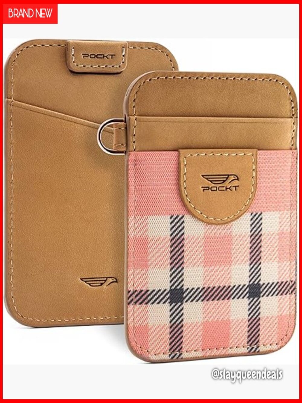 Slim Genuine Leather Card Holder Wallet RFID Blocking Minimalist Design
